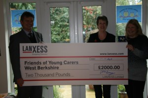 LANXESS UK hand over cheque for £2,000
